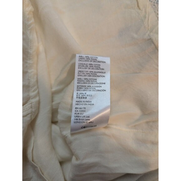 Urban Outfitters Embroidered Blue/White Emilia Cotton Dress Women's Small - Picture 11 of 11